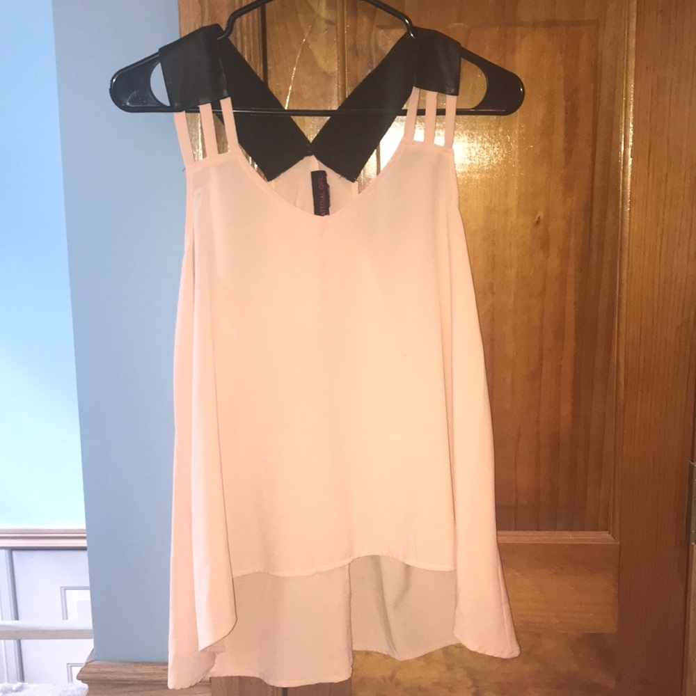 Size medium blouse with razor back